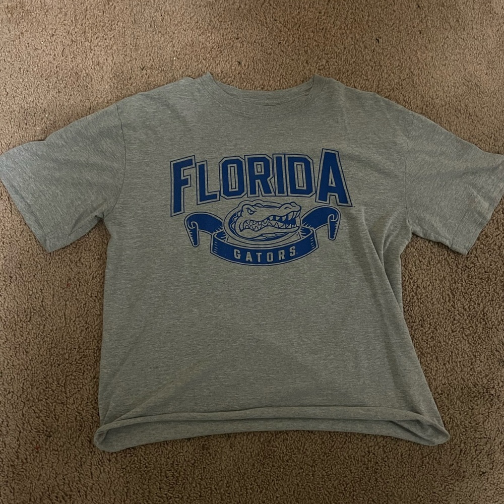 Florida Gators Gray Tee with Blue Logo